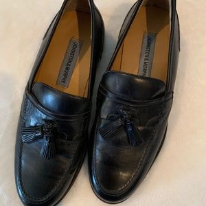 JOHNSTON & MURPHY Men's Blk Leather Loafer 8.5